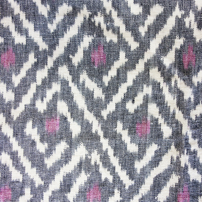 Jali Ikat Fabric - Cerise