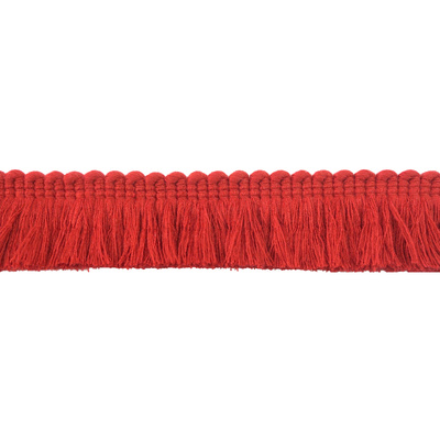 Small Ruche Fringe Trim - Red