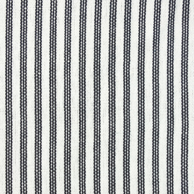 Adriatic Fine Stripe Cotton Fabric - Black