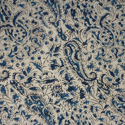 Paisley Block Print - Denim