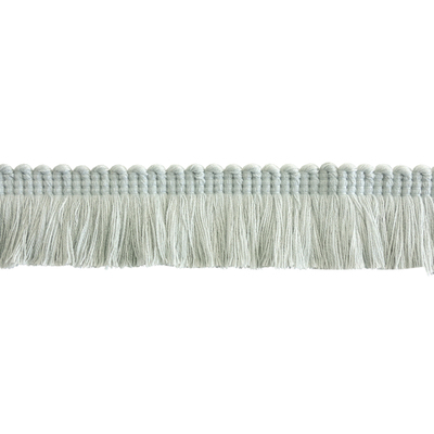 Small Ruche Fringe Trim - Soft Grey