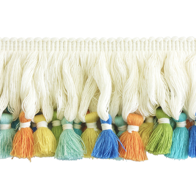 Rio Tassel Fringe Trim, 9cm - Multi