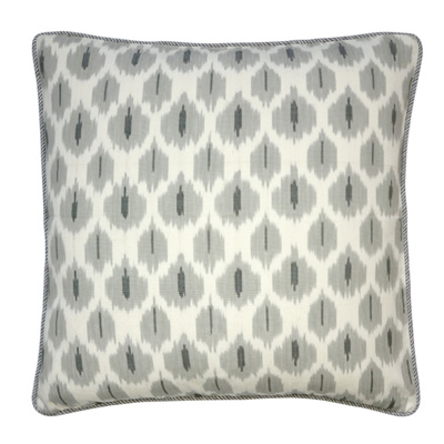 Flowers On Water Dove Grey Cushion Cover - Various Sizes