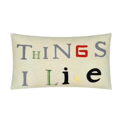 Designers Guild Things I Like Parchment Cushion - 50cm x 30cm