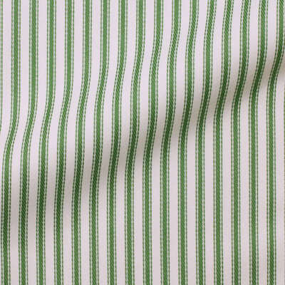Ohio Ticking Traditional Ticking Stripe Outdoor Fabric - Forest