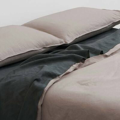 In The Sac King Button Quilt Set with 2 Pillowcases - Silt