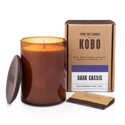 Woodblock Candle - Dark Cassis - 425g