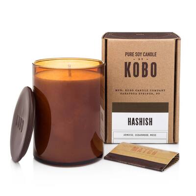 Woodblock Candle - Hashish - 425g