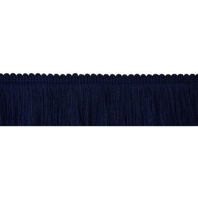 Long Ruche Fringe Trim - Navy