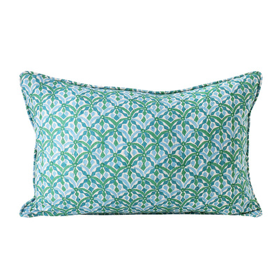 Walter G Positano Emerald Linen Cushion - 35cm x 55cm