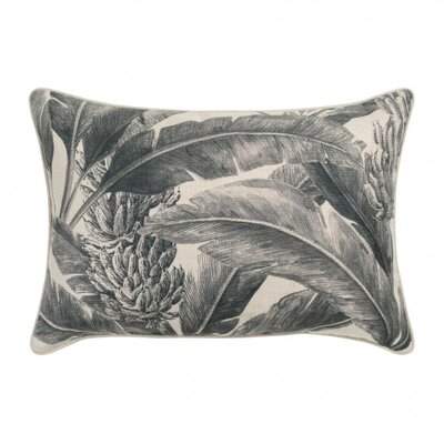 Tropicana Black Outdoor Cushion Cover - 35cm x 50cm