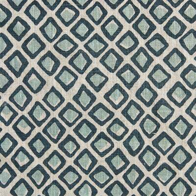 Walter G Diamond Buti Linen Fabric - Light Blue