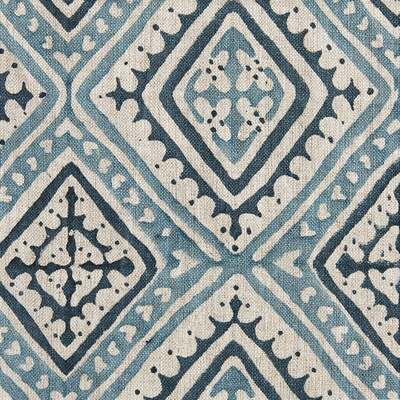 Walter G Havana Linen Fabric - China Blue