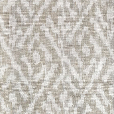 Trellis Hand Woven Ikat Cotton Fabric - Sand