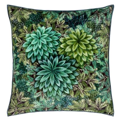 Designers Guild Madhya Azure Velvet Cushion - 55cm