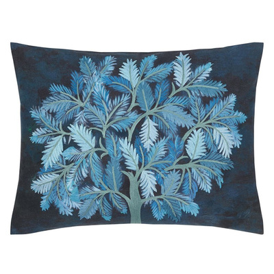Designers Guild Bandipur Azure Cotton/Linen Cushion - 60cm x 45cm