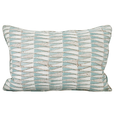 Walter G Tangier Oak Celadon Linen Cushion - 35cm x 55cm