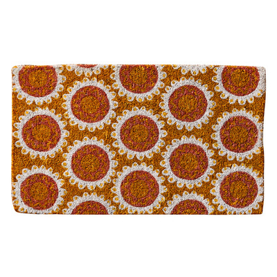 Bonnie and Neil Cosmos Door Mat - Yellow Pink