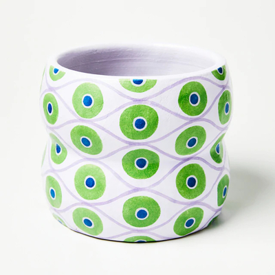 Jones & Co Evil Eye Planter - Violet