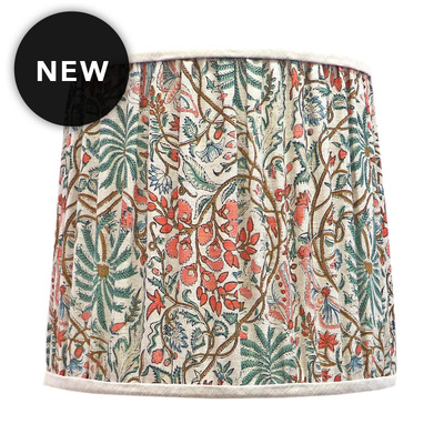 Kerala Garden Natural Gathered Empire Lampshade - 33cm x 28cm x 30cm