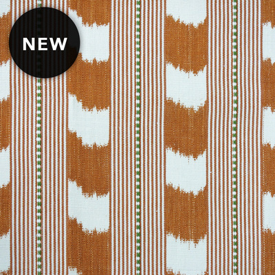 Absurd Stripe Cotton Fabric - Ginger