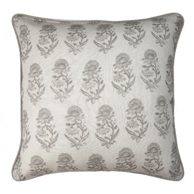 Tonya Floral Oyster with Linen Cushion Cover - 50cm
