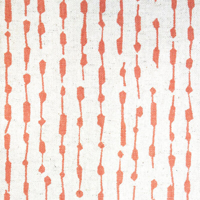 Reed Cotton Fabric - Coral