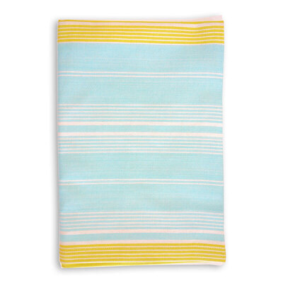 Basra Tea Towel - Aqua/Citrus