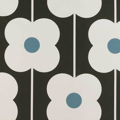 Orla Kiely Abacus Flower 100% Cotton Fabric - Powder Blue