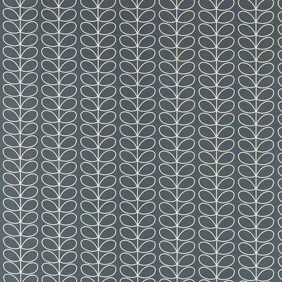 Orla Kiely Linear Stem 100% Cotton Fabric - Cool Grey