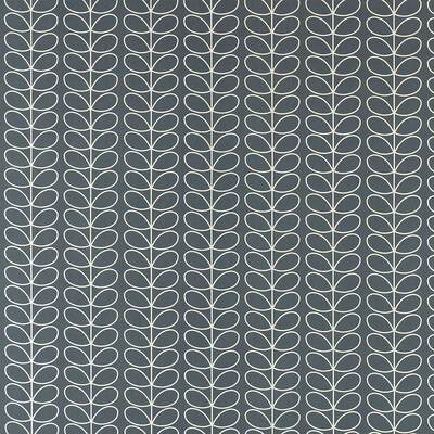 Orla Kiely Linear Stem 100% Cotton Fabric - Cool Grey