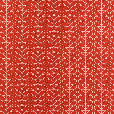 Orla Kiely Linear Stem 100% Cotton Fabric - Tomato