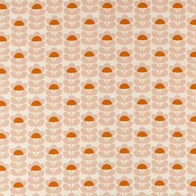 Orla Kiely Sweet Pea 100% Cotton Fabric - Orange