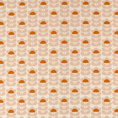 Orla Kiely Sweet Pea 100% Cotton Fabric - Orange