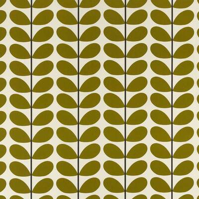 Orla Kiely Two Colour Stem 100% Cotton Fabric - Olive