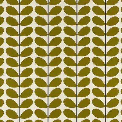 Orla Kiely Two Colour Stem 100% Cotton Fabric - Olive