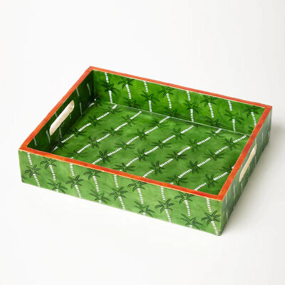 Jones & Co Tracks Large Tray - Green