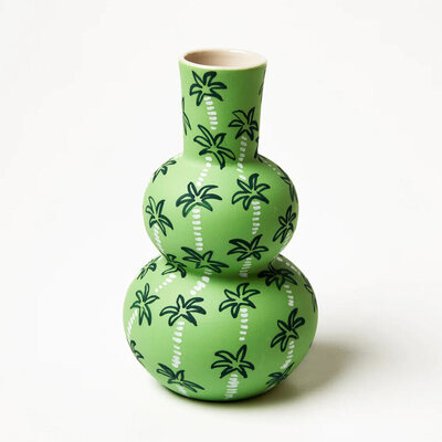 Jones & Co Happy Vase Palm Tree Green