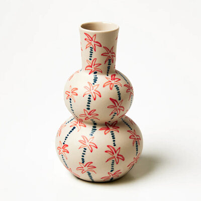 Jones & Co Happy Vase Palm Tree Beige