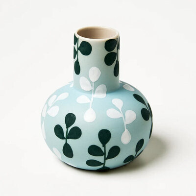 Jones & Co Happy Vase Bud Blue