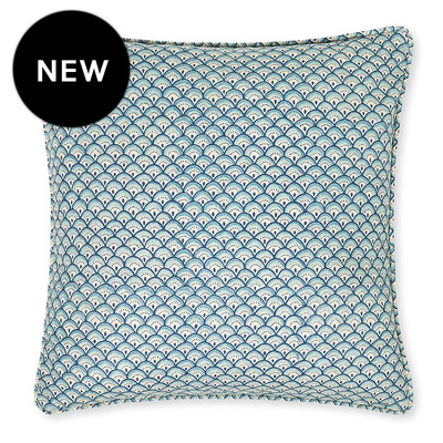 Walter G Minoa Fresh Azure Linen Cushion - 50cm