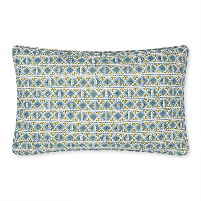 Walter G Ishtar Moss Azure Linen Cushion - 35cm x 55cm