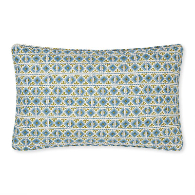 Walter G Ishtar Moss Azure Linen Cushion - 35cm x 55cm