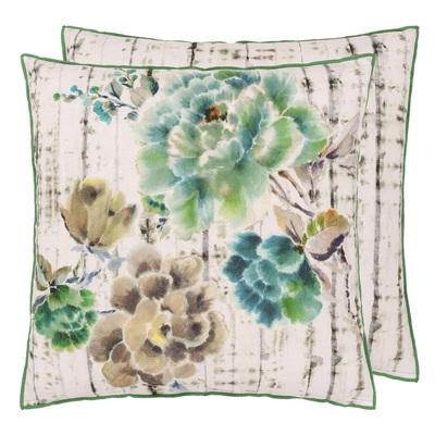 Designers Guild Kyoto Flower Jade Cushion - 50cm