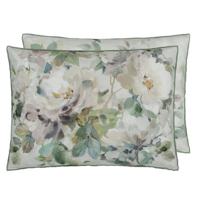 Designers Guild Thelma's Garden Celadon Cushion - 45cm x 60cm