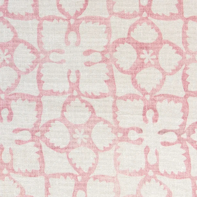 Anna Spiro Grandma's Quilt Linen Fabric - Pale Pink
