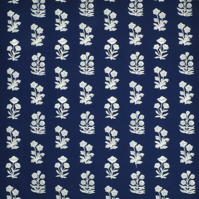 Ralph Lauren Blue Grotto Embroidery Fabric - Royal Blue