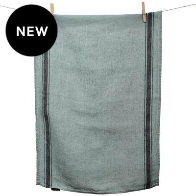 Olbia Linen Tea Towel, Celadon