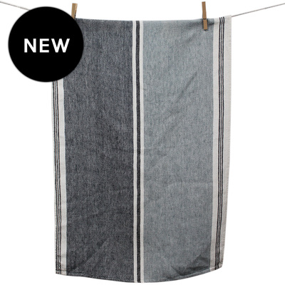 Trevise Linen Tea Towel, Blue Stone