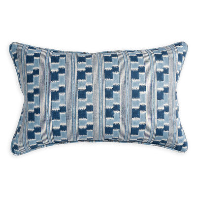Walter G Chowk Azure Linen Cushion - 35cm x 55cm